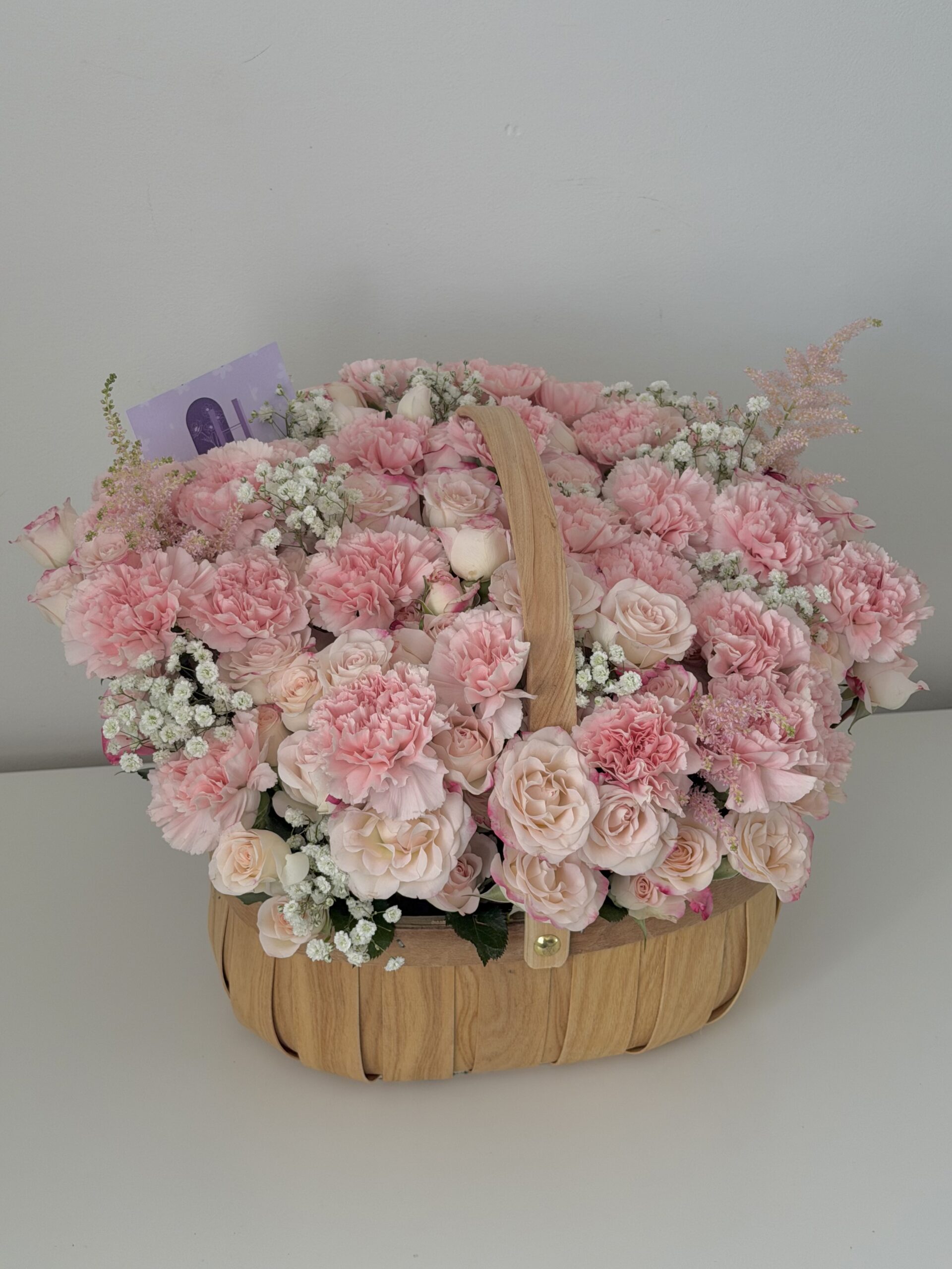 Pink Basket Blooms